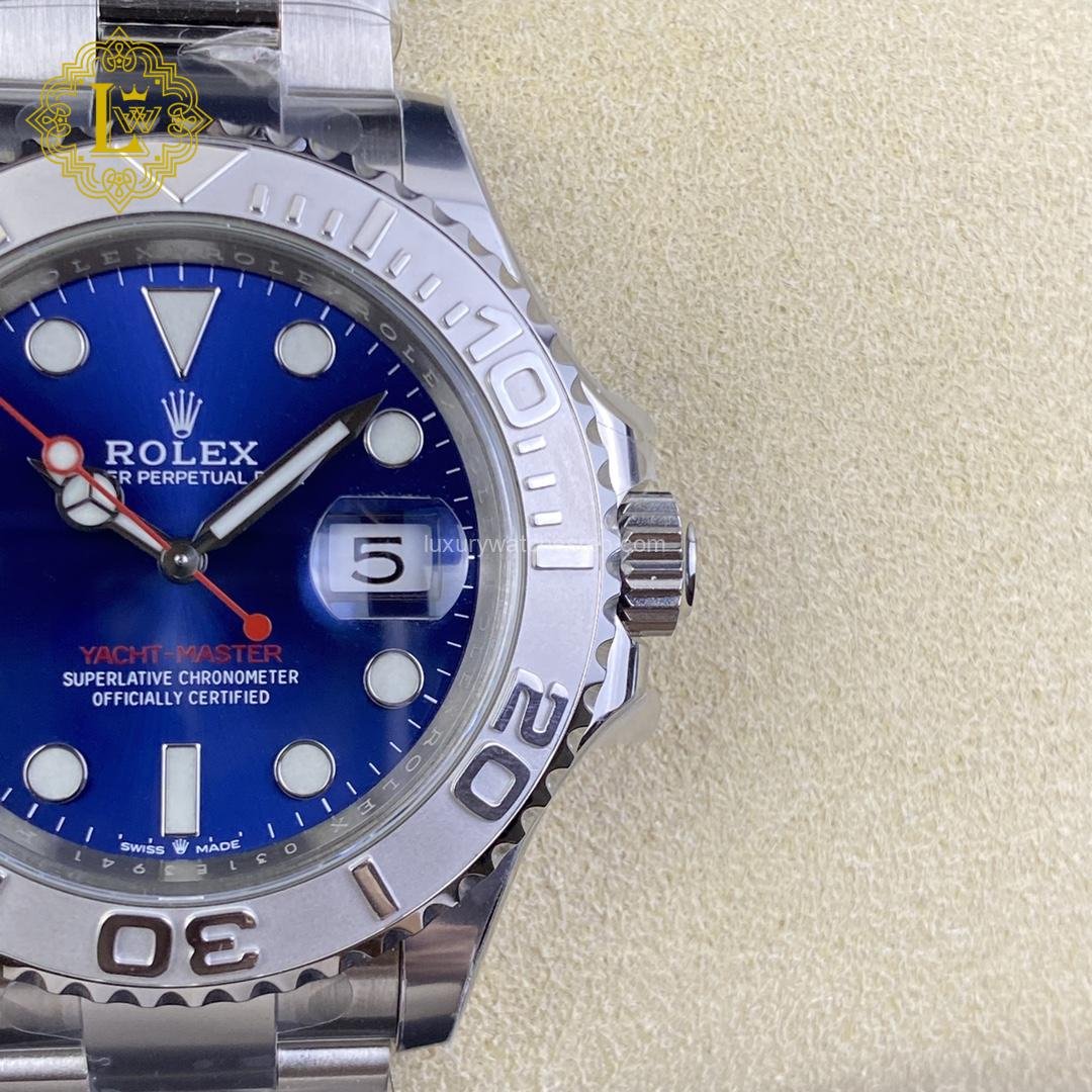 Rolex Yacht Master Blue Dial - Platinum Bezel - 116622 Replica