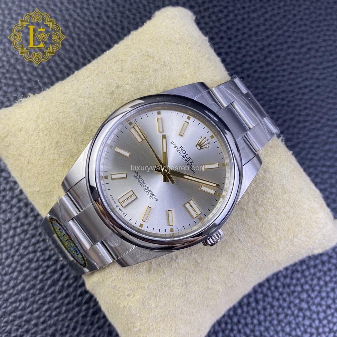 Rolex Oyster Perpetual Silver Dial Replica