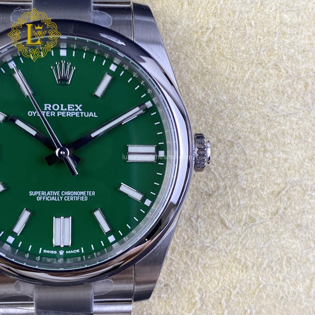 Rolex Oyster Perpetual Green Dial Replica
