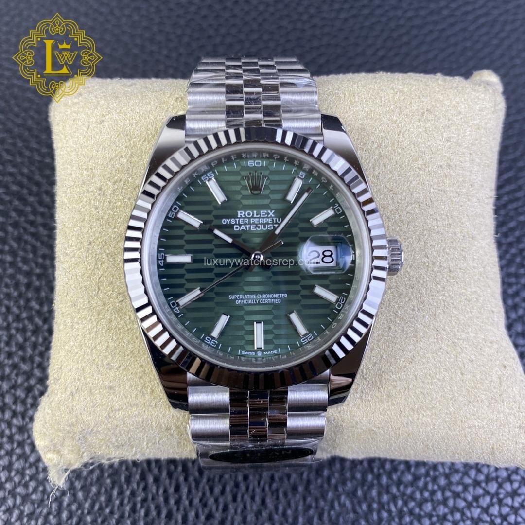 Rolex Datejust Motif Green Dial - 126334 Replica