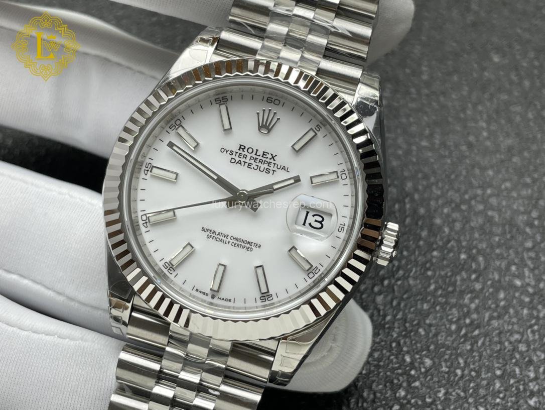 Rolex Datejust White Stick Dial - 126334 replica