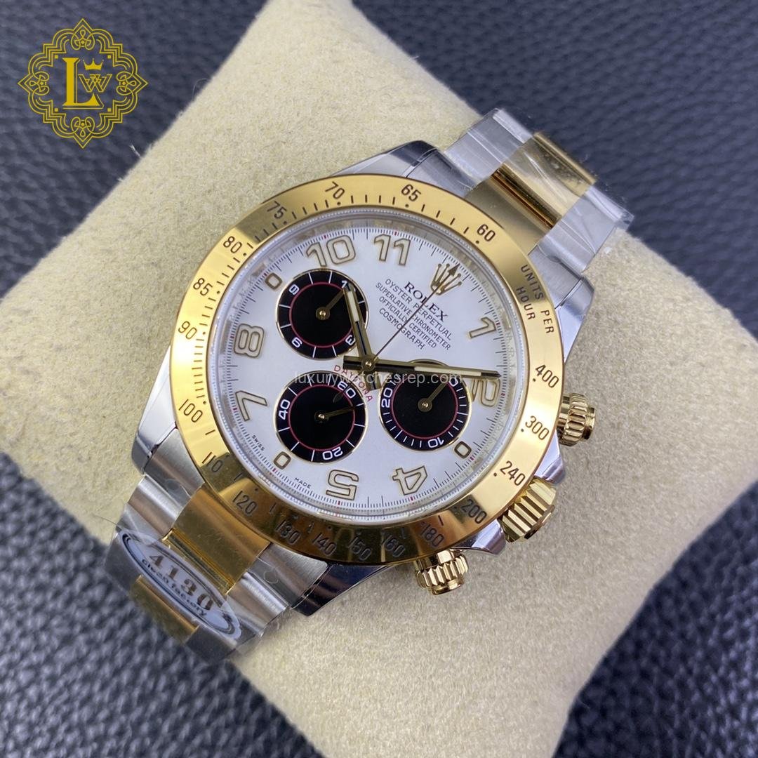 Rolex Daytona Yellow Gold White Dial - 116523 Replica