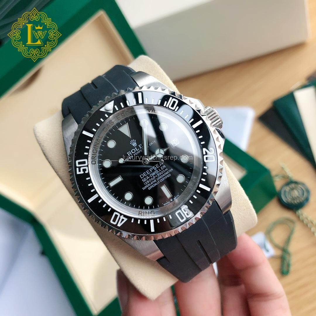 Rolex Deepsea Rubber B Strap Black - 26660 Replica
