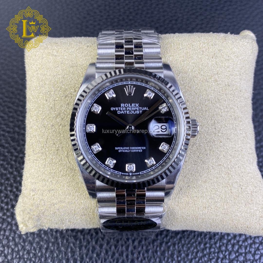 Rolex Datejust Black Diamond Dial - 126234 Replica