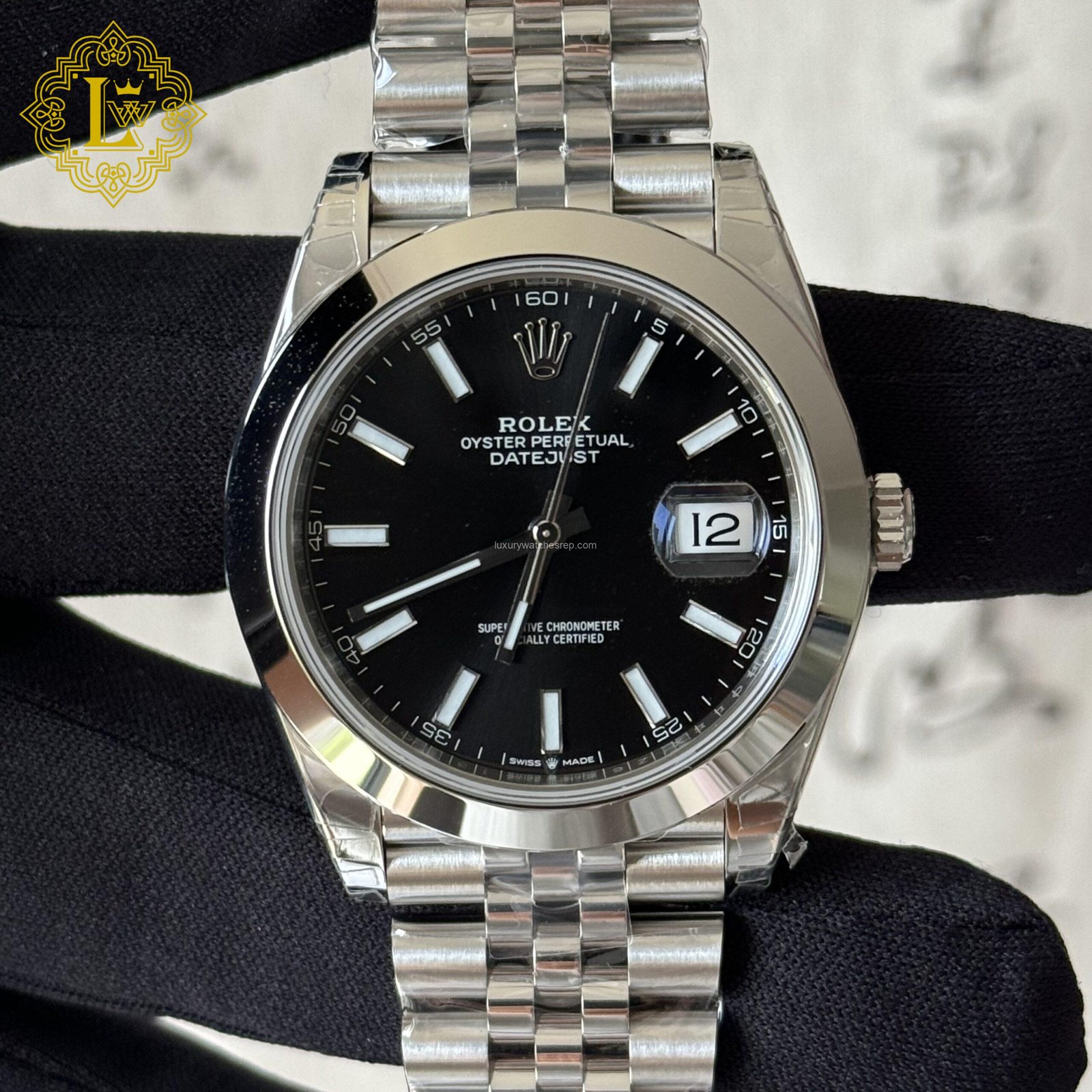 Rolex Datejust Black Dial Jubilee - 126300 Replica