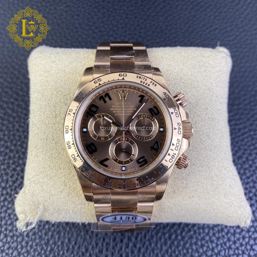 Rolex Daytona Cosmograph Rose Gold Chocolate Dial - 116505-0011 Replica
