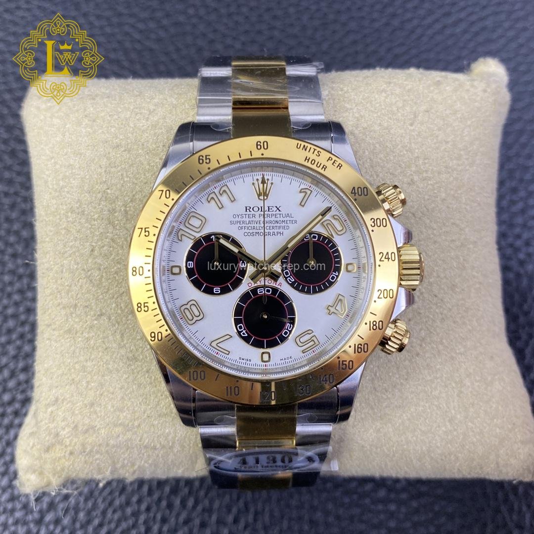 Rolex Daytona Yellow Gold White Dial - 116523 Replica