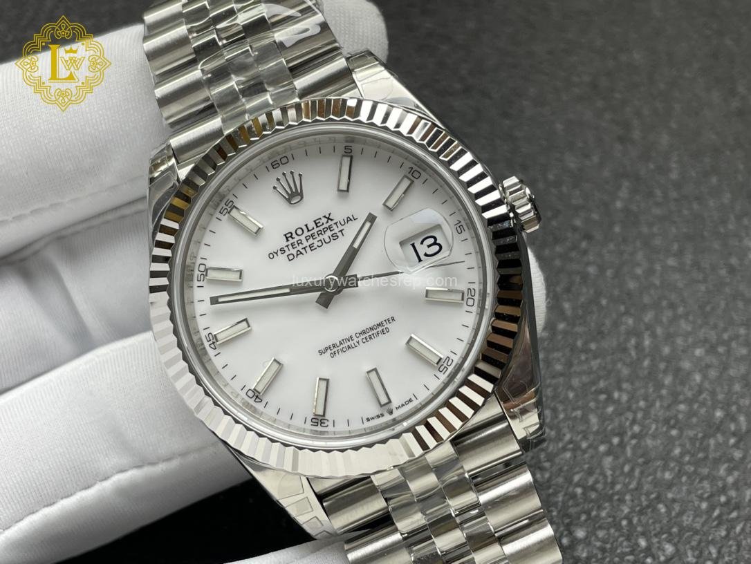 Rolex Datejust White Stick Dial - 126334 replica