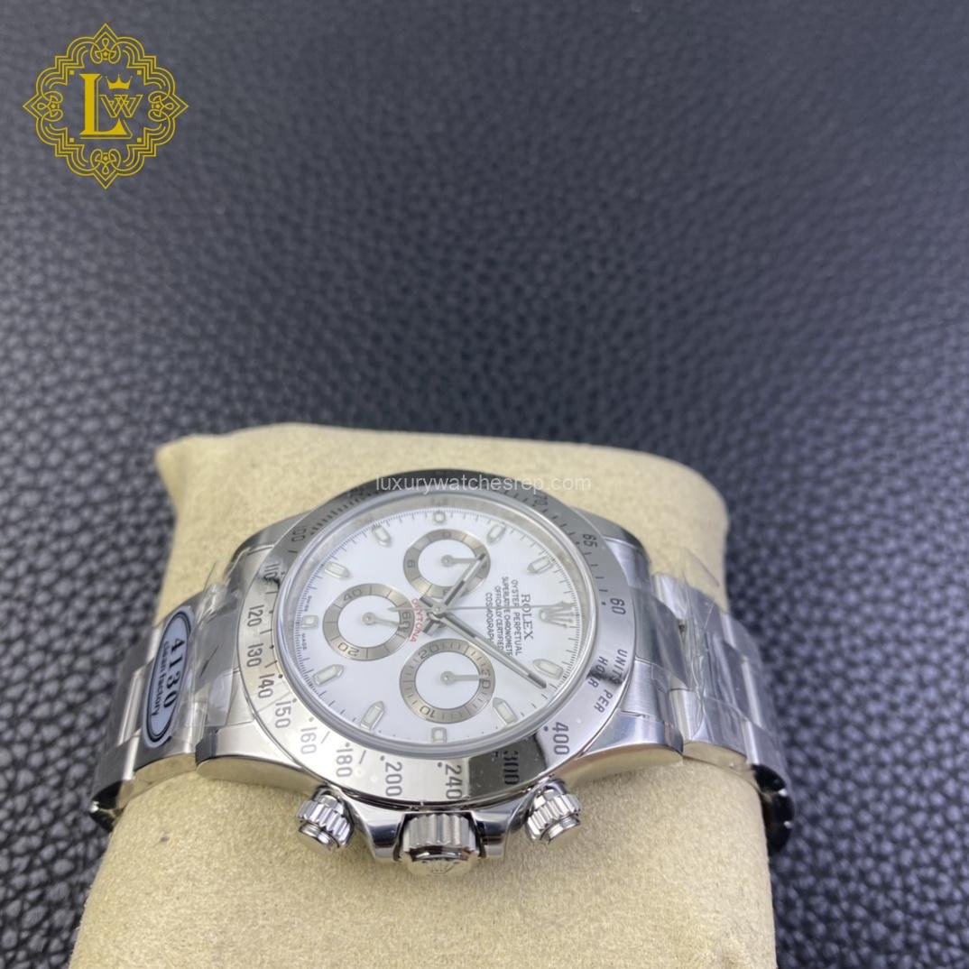 Rolex Daytona White Dial Silver bezel - 116500 Replica