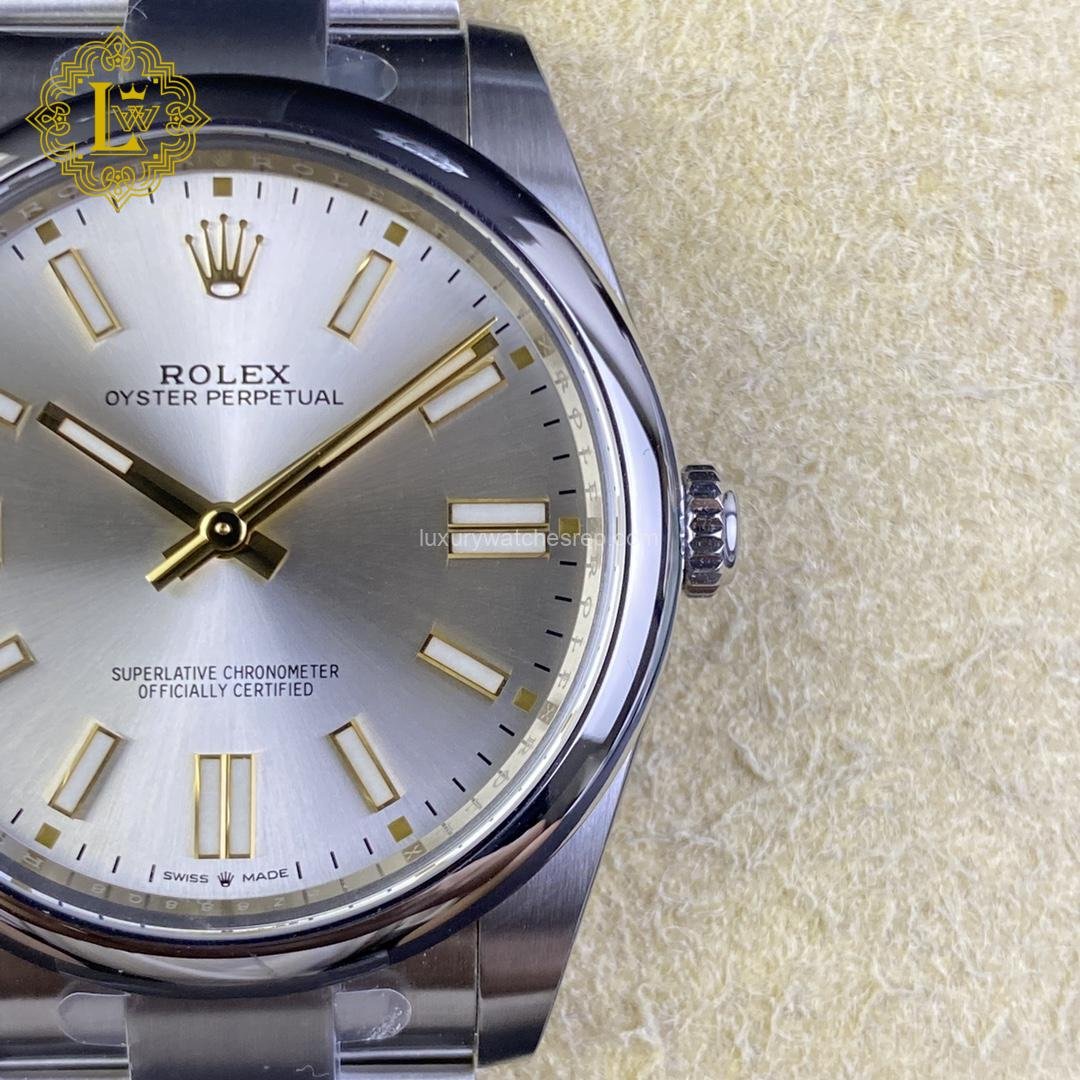 Rolex Oyster Perpetual Silver Dial Replica