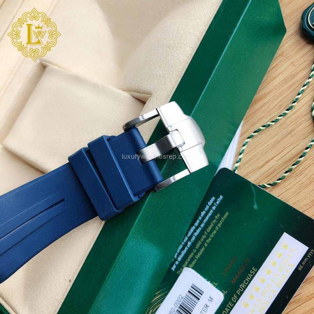 Rolex Deepsea Rubber Strap Blue - 26660 Replica