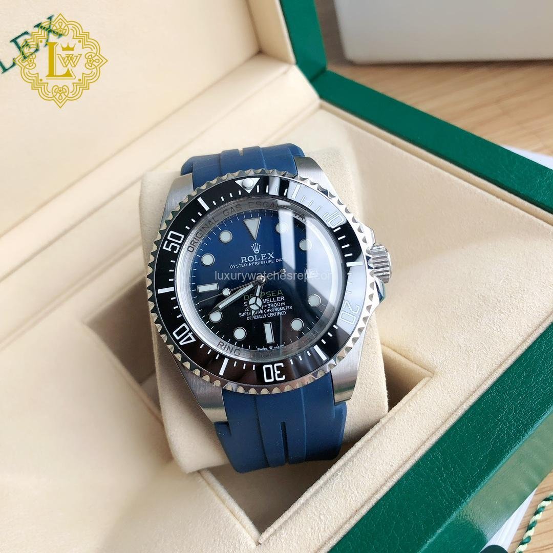 Rolex Deepsea Rubber Strap Blue - 26660 Replica