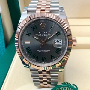 Rolex Datejust Wimbledon Rose Gold Jubilee Bracelet Replica