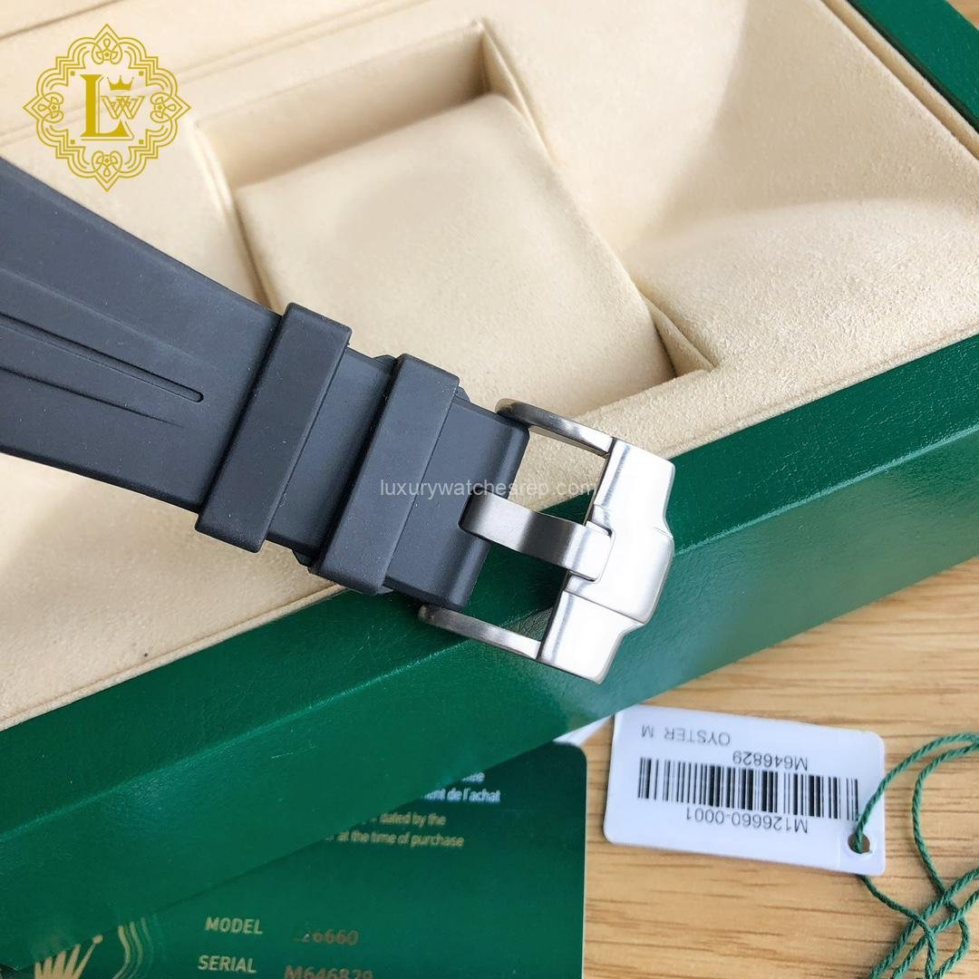Rolex Deepsea Rubber B Strap Black - 26660 Replica
