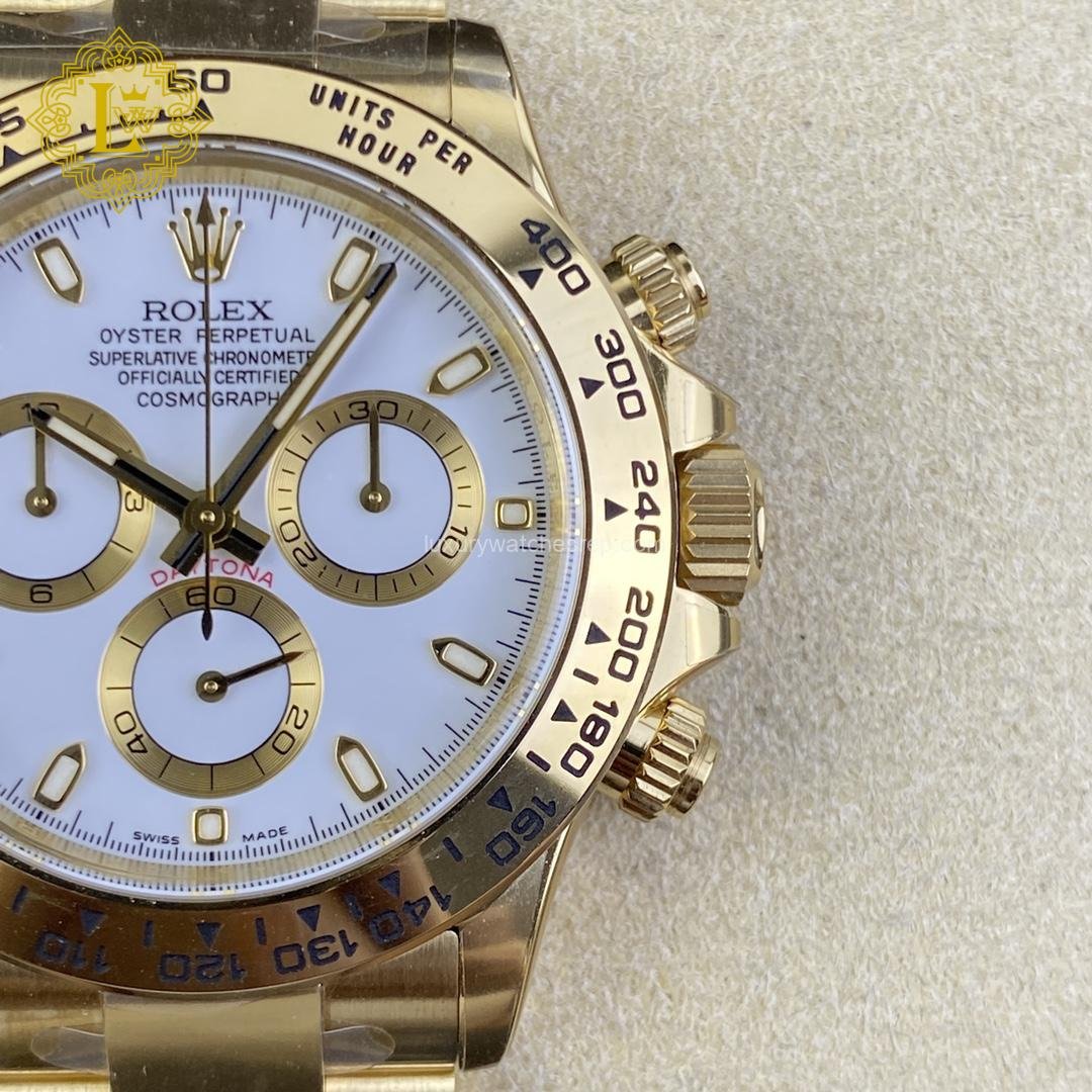 Rolex Daytona Yellow Gold White Dial - M116508-0001 Replica