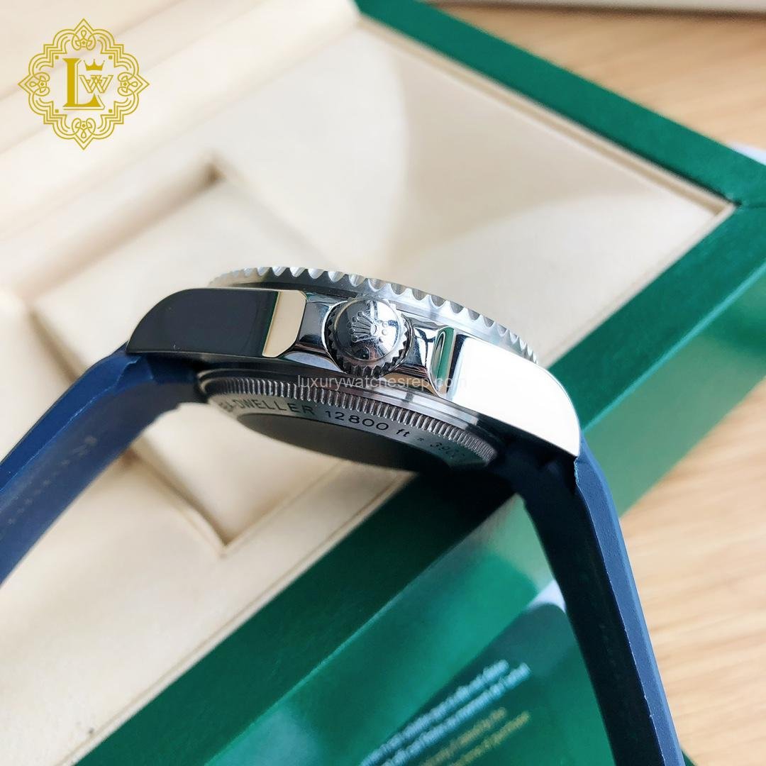 Rolex Deepsea Rubber Strap Blue - 26660 Replica
