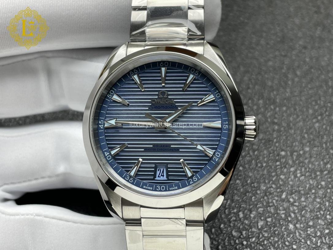 OMEGA Seamaster Aqua Terra 150MCO‑AXIAL Blue Dial SS bracelet Replica