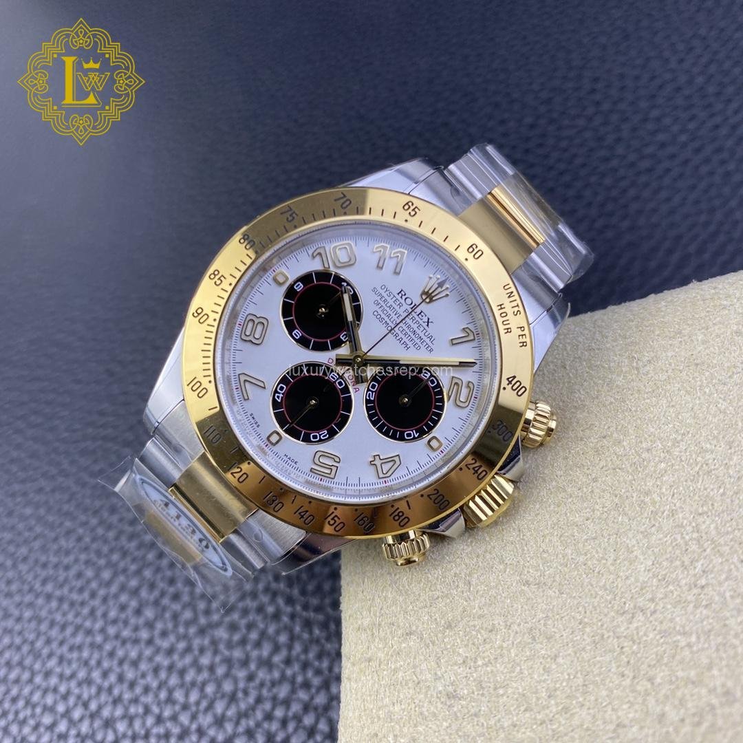 Rolex Daytona Yellow Gold White Dial - 116523 Replica