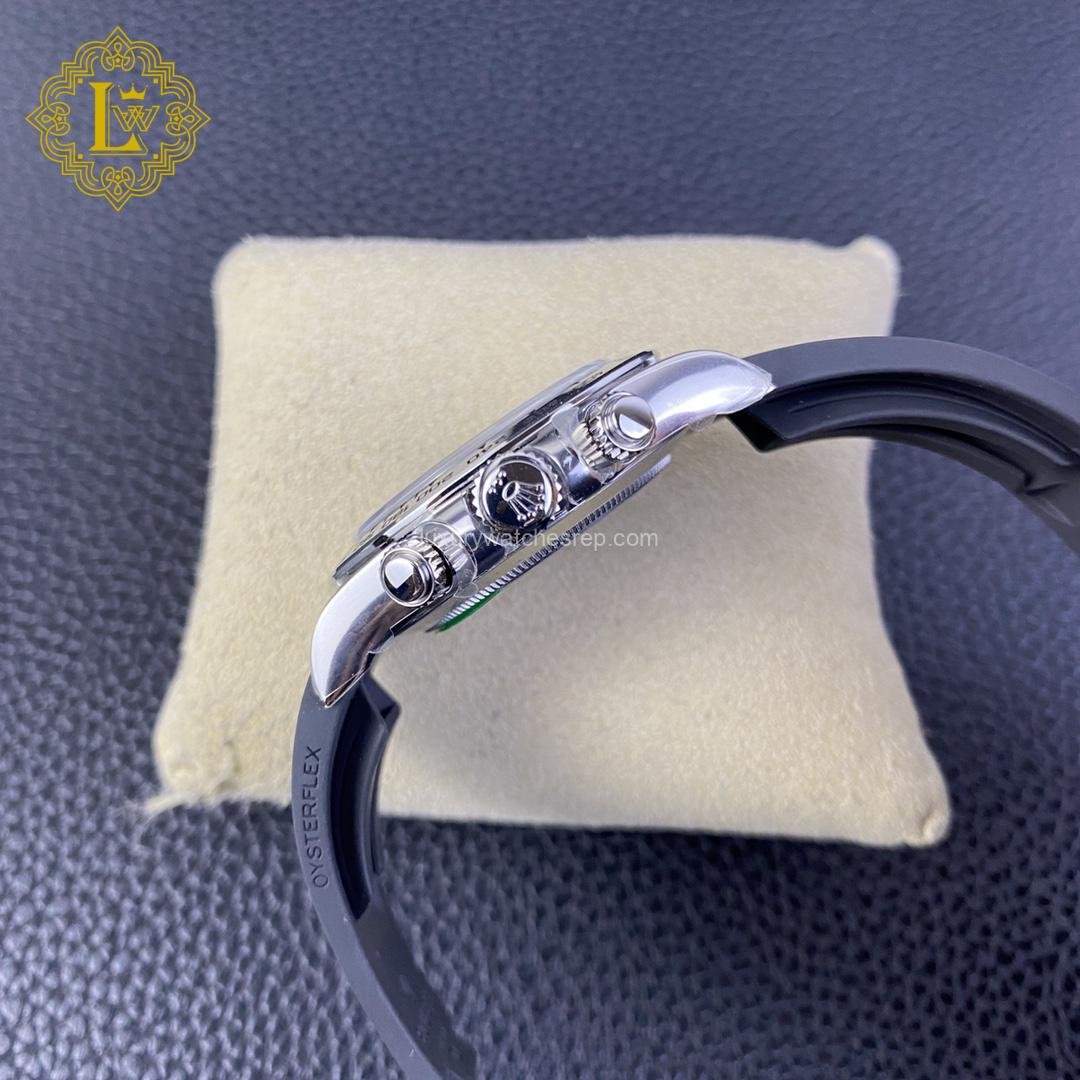 Rolex Daytona Diamond Black Dial Oysterflex - 126519LN Replica