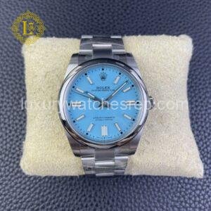 Rolex Oyster Perpetual Turquoise Blue Dial Replica