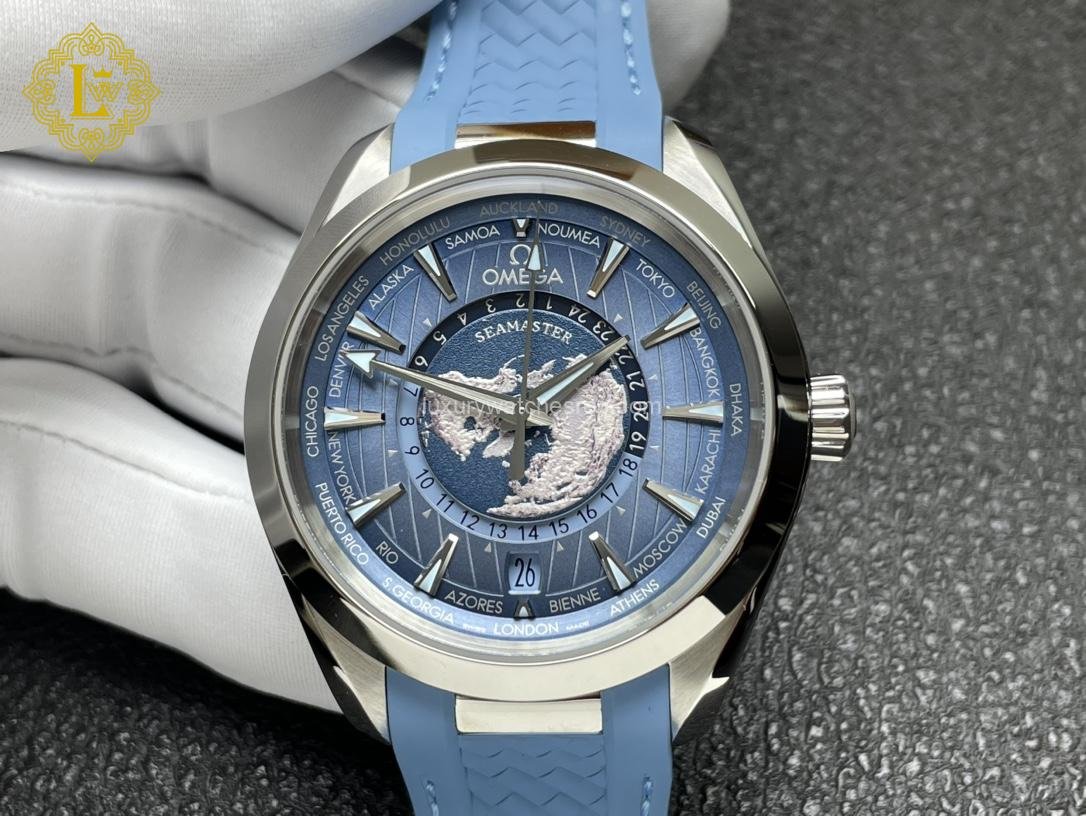 OMEGA Seamaster Acqua Terra 150 m GMT Worldtimer Summer Blue Replica