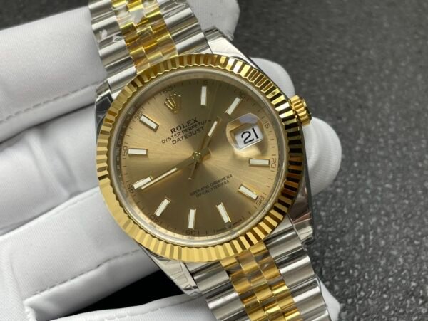 Rolex Datejust UNWORN Datejust 2-Tone Jubilee Champagne Index Dial-126333 replica