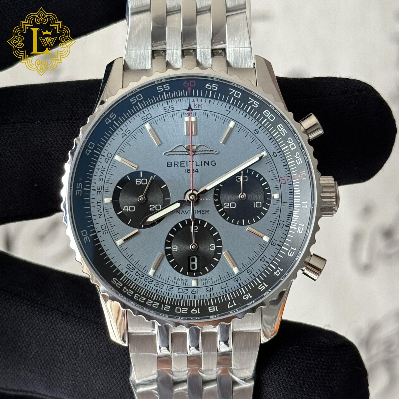 Breitling Navitimer 1 B01 Chronograph Black Eye Blue Dial AB0138241C1A1 Replica